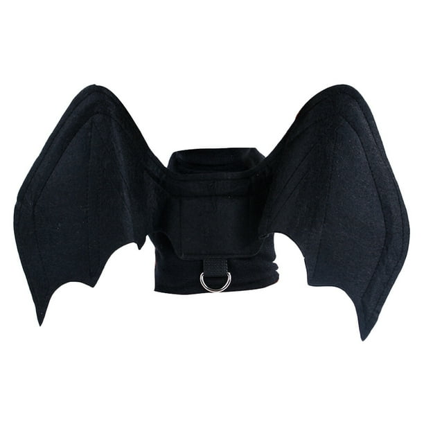 Disfraces divertidos de Halloween para mascotas Ropa de fiesta con alas de murciélago Suministros para mascotas para perros Gatos (Talla S)