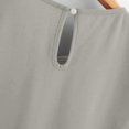 thumbnail image 5 of SDNall Puff Sleeve Chiffon&nbsp;Blouses for Women Chiffon Solid Color Short Sleeve Round Neck Casual Shirt Short Sleeve Blouse (Gray,Sizes:S-5XL), 5 of 9