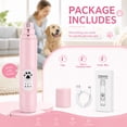 thumbnail image 3 of MAXLAPTER Dog Nail Grinder with LED Light, 3-Speed Rechargeable Electric Pet Nail Trimmer, Quiet Low Vibration Nail Grinder for Small Medium Large Dogs and Cats, 3 of 9