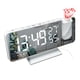 thumbnail image 1 of Termómetro Pantalla digital Higrómetro interior Temperatura Sensor de humedad 76MHz-108MHz Radio Portátil Desktop Snooze Reloj de alarma Blanco Jumpingount EL006192-01B, 1 of 7