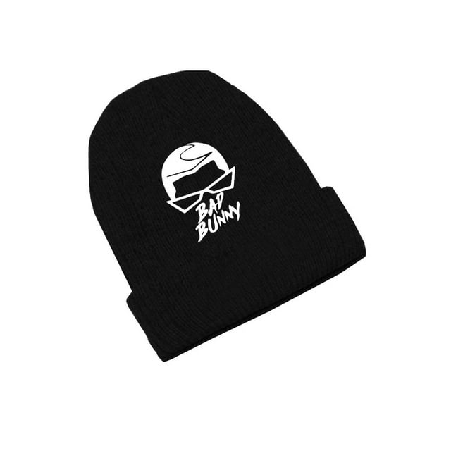 Gorro de invierno de punto Bads Bunny Anime para adultos y niños