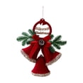 thumbnail image 4 of Adorno de campana navideña, colgante de cascabel para árbol, adorno colgante para chimenea Doble timbre, 4 of 9