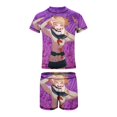 thumbnail image 5 of My Hero Academia Himiko Toga Boys 2-Piece Swimsuit Set Bathing Suit Short Sleeve Swimwear Sets with Swim Trunk 7-9Y(120cm), 5 of 7