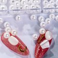 thumbnail image 4 of Pearl Rhinestone Semicircle Flat Back Collection With Box For Shoes Clothes DIY Scrapbook, 4 of 5
