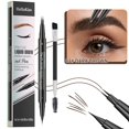 thumbnail image 1 of SharkTRUE Dual-Ended Waterproof Eyebrow Pencil Set With Brush, 5 Shades, 1 of 8