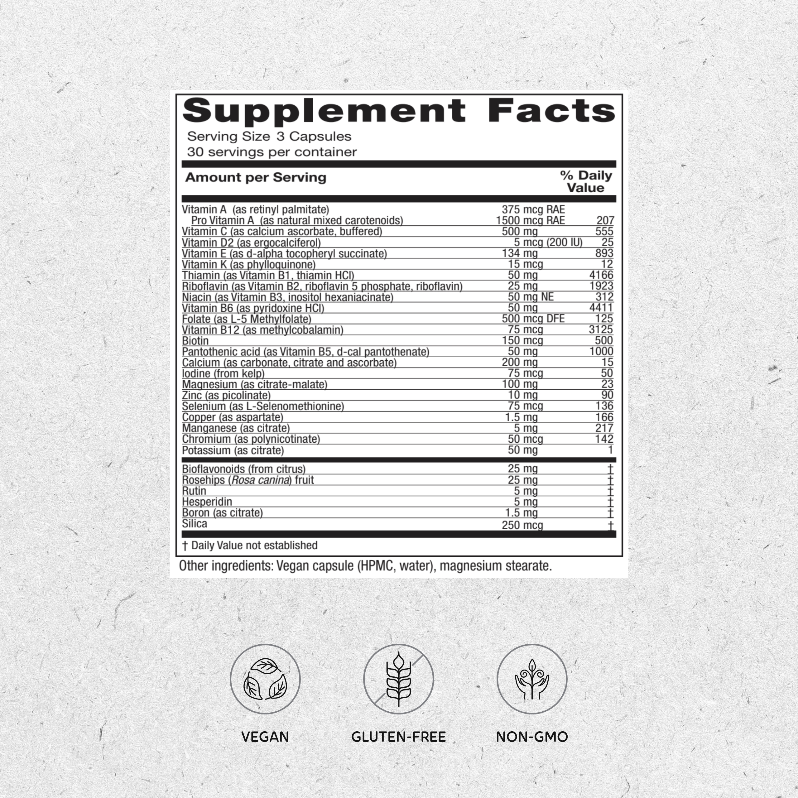 Vitanica Women's Symmetry, High Potency Multivitamin and Mineral, Vegan, 90 Capsules