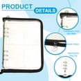 thumbnail image 3 of Uxcell Sticker Organizer Binder, Reusable A5 Album with 180 Pocket, Black, 3 of 6