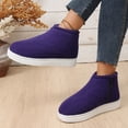 thumbnail image 2 of Domzle Men's Bootie Slippers Memory Foam Indoor House Slippers Ankle Boot House Shoes - Gifts for Men Casual Shoes with Warm for Outdoor Commute Purple, 2 of 9