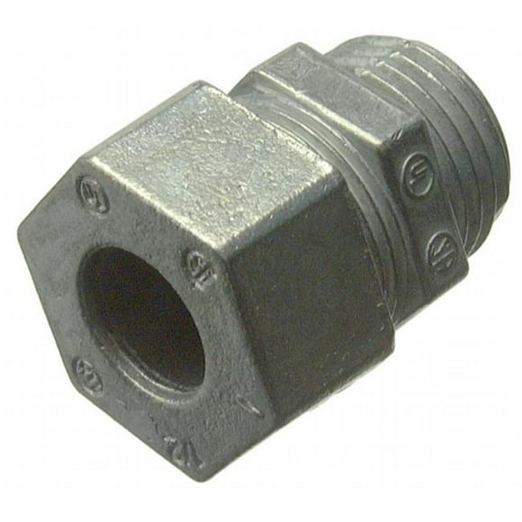 2 Count .5 in. Zinc Strain Relief Cord Connector