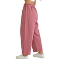 thumbnail image 6 of hotojiny Toddler Girls Wide Leg Pants Summer Boho Casual Elastic Waist Travel Pant Kids Baby Beach Vaction Trousers with Pockets 1-10 T, 6 of 6