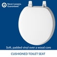 thumbnail image 2 of Asiento de inodoro Mayfair 11 000 Economy, suave, redondo, blanco, 2 of 7