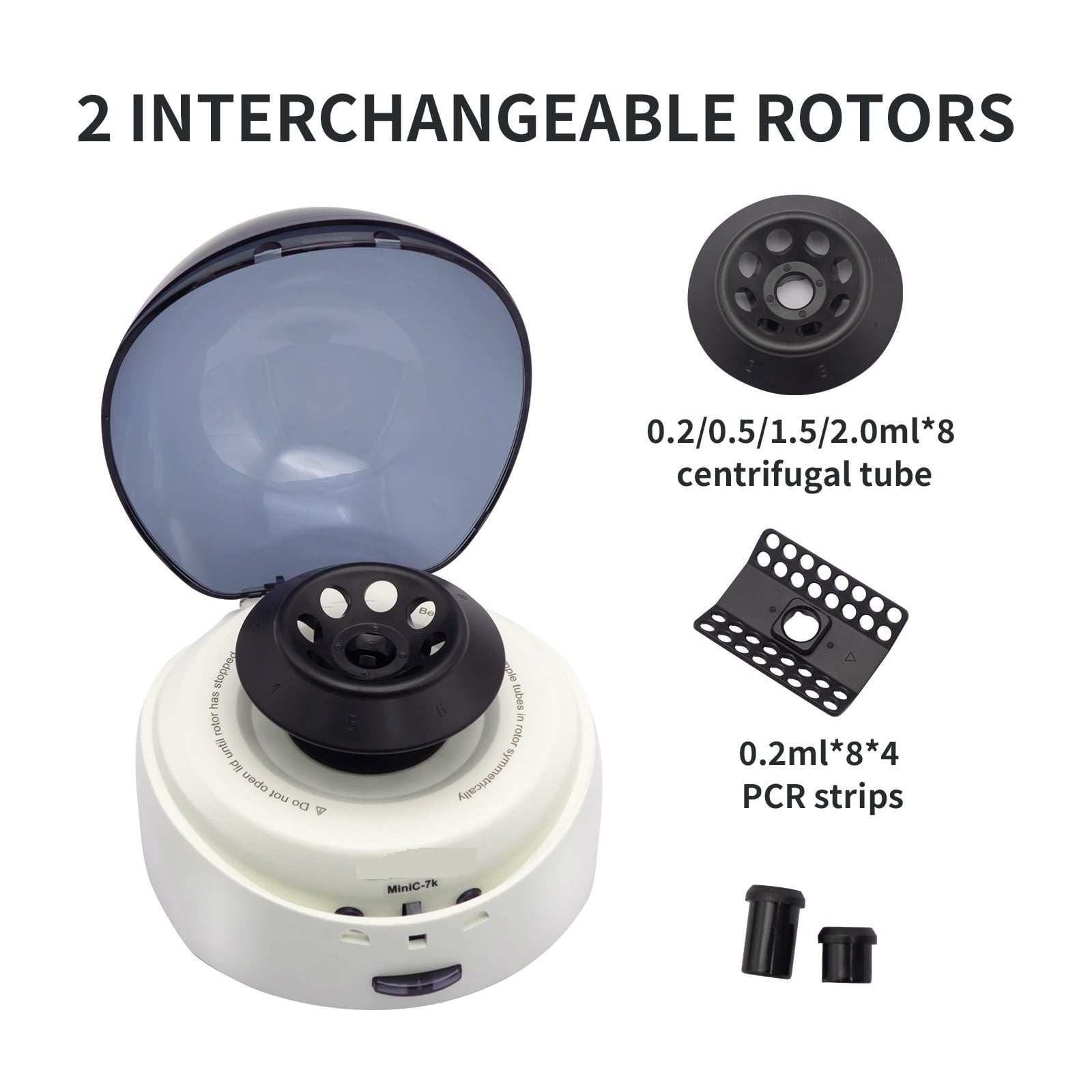 5000/7000rpm Mini Blood Centrifuge Laboratory Plasma Centrifu PRP PCR Medical Centrifuge 0.2ml-2ml Tube Available