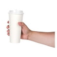 thumbnail image 4 of Kitchsy [20 oz - Pack of 150] Compostable Biodegradable Paper Cups with White Dome Lids - Eco-Friendly & Disposable: Pack of 150 - Perfect for Parties, Events, and Office Use, 4 of 5