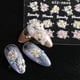 thumbnail image 4 of 5D Nail Sticker Design Nail Decals 4 Sheets Nail Stickers Flower Appliques Nail Art Self-Adhesive, 4 of 5