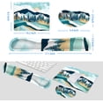 thumbnail image 2 of L-Spoutto Ergonomic Memory Foam Wrist Rest Set, Green Forest, 3-Piece for Keyboard and Mouse, 2 of 5