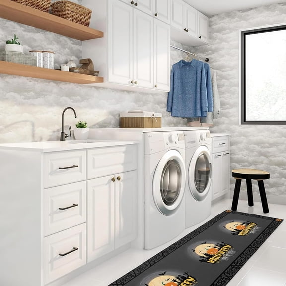 Kitchen Rugs and Mats Set of 1 Kitchen Sink Mat,Non-Slip Area Runner Rug,Washable Floor Mat for Home Dining Room Office 18"x47"