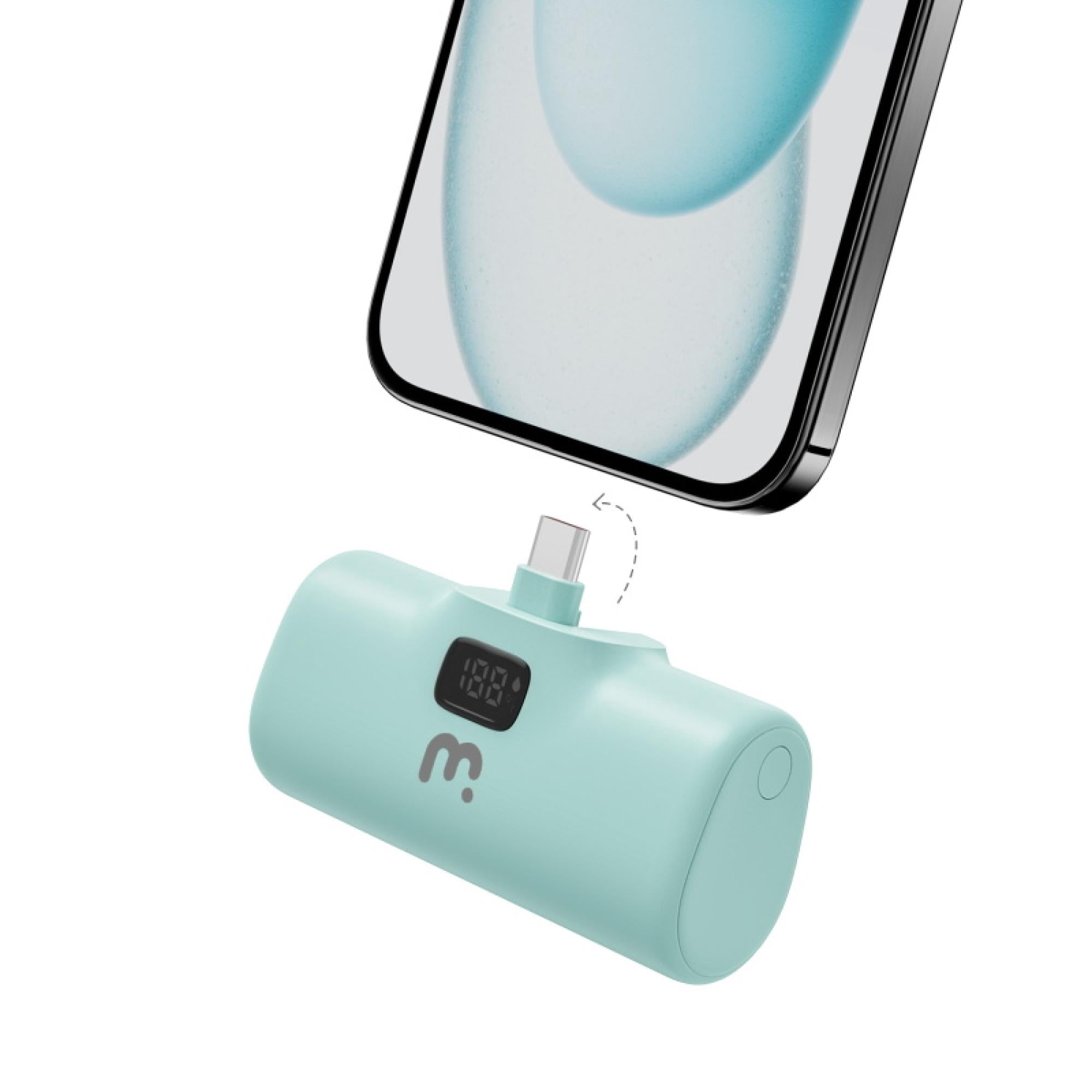 5000 mAh USB‑C Portable Travel-Ready Compact USB-C Quick-Charge Portable Charger with Built-In Stand