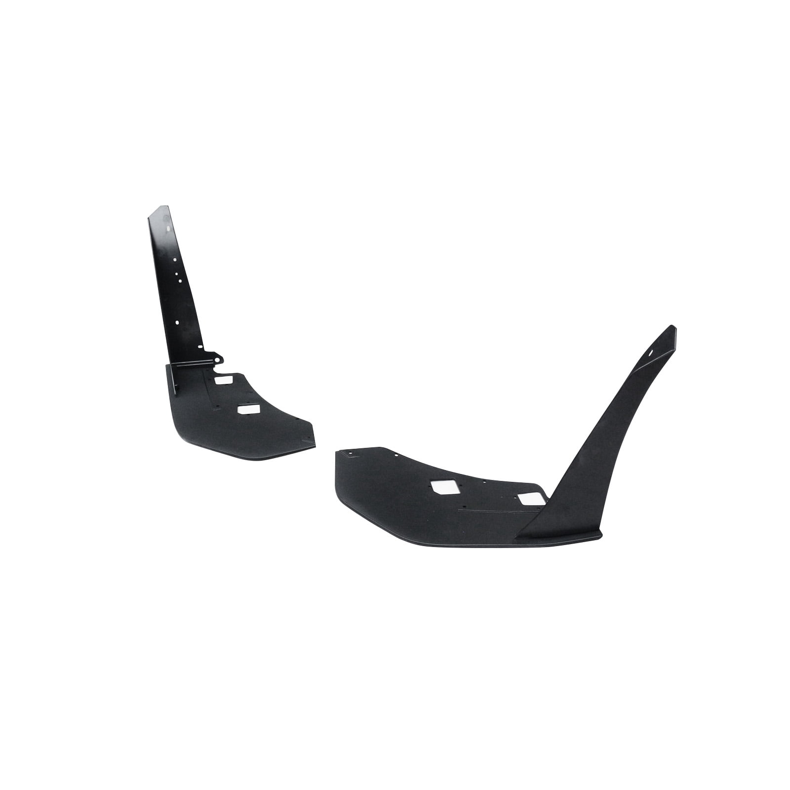 NINTE Front Bumper Corner Winglet for 2015-2021 Ford Mustang GT500 Style Matte Black
