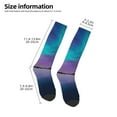 thumbnail image 3 of Bingfone Compression Socks for Women and Men Long Socks for Running Athletic Cycling Nurse-Night At Lake Aurora, 3 of 8