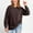 Brown, variant on Sweatshirts for Womens Loose Crewneck Long Sleeve Shirts Fall Casual Outfits Top Solid Color Blouses Pullover 2025 Trendy Fashion Clothings