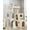 Beige, variant on Cat Tower for Indoor Adult Cats, 50-inch Heavy Duty Cat Tree House for Big Cats with Extra-Large Padded Platform, Sisal Scratching Board, 2 Large Condos, F50, Dark Grey