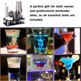 thumbnail image 3 of Amdohai CG1215 16PCS 304 Stainless Steel Cocktail Shaker Set Drink Making Tool Kit Birthday Gift, 3 of 5