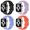 Black&Lavender&Lilac&Coral red, variant on BXUXOHS (1/4Pack) Silicoen Sport Band for Apple Watch Bands 44mm 45mm 41mm 40mm 38mm 49mm 42mm Elastic Adjustable Wristbands Strap Accessories for iWatch Series Ultra 8 7 SE 6 5 4 3 2 1 Nike