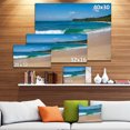 thumbnail image 3 of Vague Verte sur Paradis de Sable Plage - Art Moderne sur Toile, 3 of 4