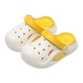 thumbnail image 3 of Krdevn Kids' Solid Color Clogs Lightweight Breathable Hollow Out Non-Slip Summer Beach Slip-On Casual Sandals,Sizes 5-6 Years, 3 of 4