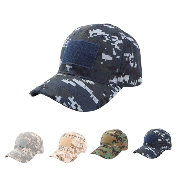 Only Moment Blue Camo Cap Baseball Cap Blank Trucker Hats Polyester,Cotton Classic Adjustable Size for All Seasons One Size