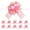 Pink, variant on 10 PCS Large Pull Bow Gift Wrapping Bows, Pull Bow with Ribbon for Wedding Gift Baskets, Party Gift Wrap Bows, Presents Decorating Bows Black