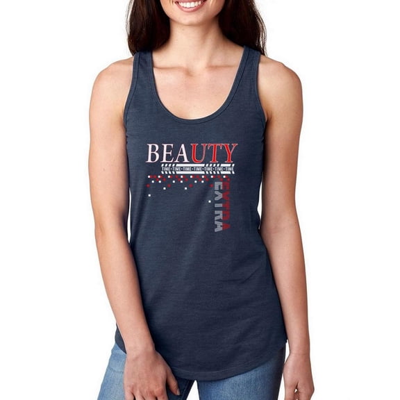 Beauty Extra Time Banner Racerback Tank Women -Image by Shutterstock, Female Small