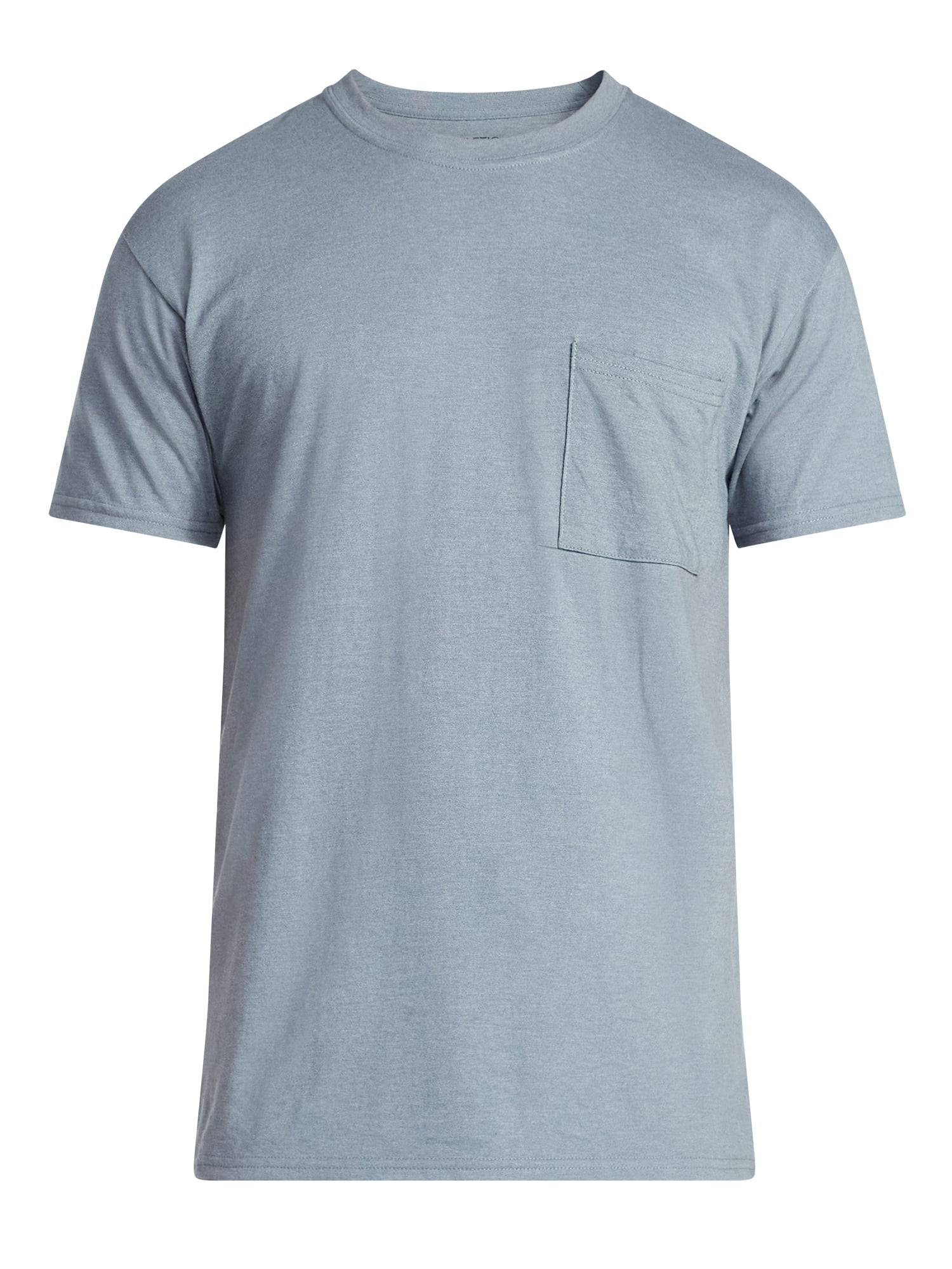 Athletic Works Men's and Big Men's Cotton Pocket Tee, Sizes XS-5XL and Tall Sizes