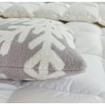 thumbnail image 4 of Set of 2 Winter Gift Ultra Soft Snowflake Throw Pillow Cover Microfiber Christmas Cushion Case Cozy Fluffy Grey Pillowcase Decor for Sofa Couch 18x18 Inches (1-Snowflake), 4 of 6