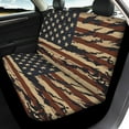 thumbnail image 3 of Pzuqiu American Flag Butterfly Car Seat Covers Full Set Front and Rear Seat Cover Set Easy to Install Car Seat Protector Breathable Full Wrapping Edge Seat Covers for Cars Truck Universal Fit Set, 3 of 7
