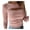 Pink, variant on Gubotare Long Sleeve Crop Top Women's Long Sleeve Shirts Pleated V Neck Casual Tunic Tops Comfy Fall Clothes,Blue XL