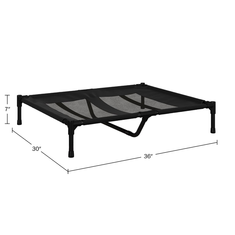 PETMAKER Elevated Dog Bed, 36x30 Inch Black photo 6