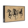 thumbnail image 3 of Stupell Industries Running Free Horse Trio Black Framed Giclee Art, design by Petal Prints Design, 3 of 8