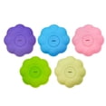 thumbnail image 2 of Soportes para paletas de hielo de silicona reutilizables | Empuñaduras de palitos de helado sin goteo | Forma de flor | Grado alimenticio | Diseño colorido a prueba de fugas | Solución de postre sin, 2 of 9