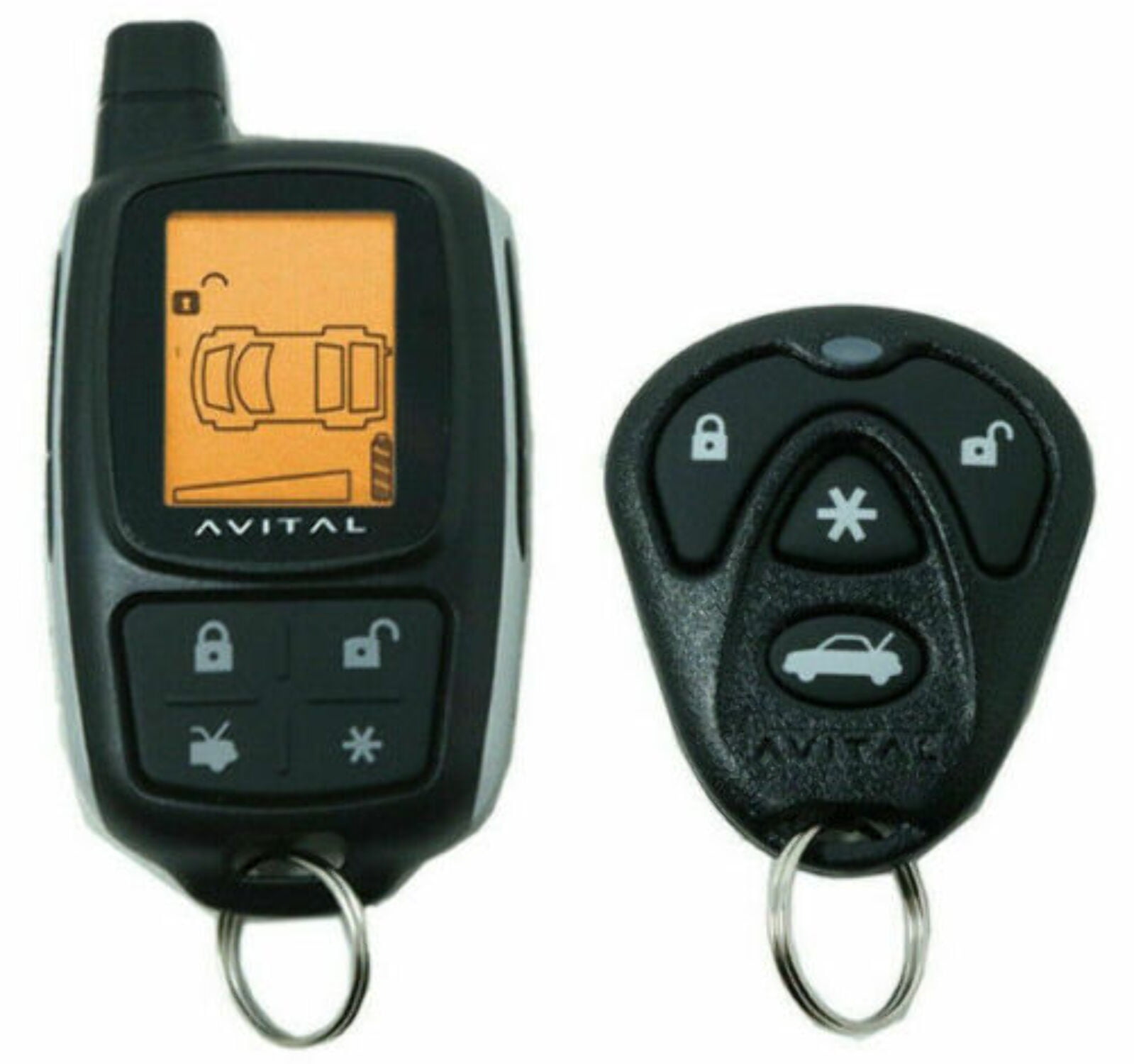 専用  AVITAL 3305L +リモコン Avital 3305L Responder 2-way Security System with 4-Button