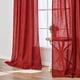 thumbnail image 5 of Cortinas MIULEE de lino rojo, 213 cm de longitud, 2 paneles, dormitorio y sala de estar, 5 of 7
