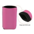 thumbnail image 5 of Uxcell Can Cooler Sleeves Insulated Collapsible Neoprene Covers 2.6mm Thick for 12 Oz Cans Bottle, Pink Pack of 6, 5 of 5