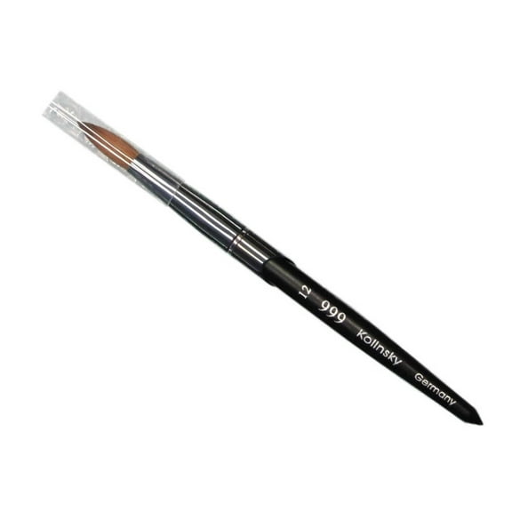 999 kolinsky acrylic nail brush black titanium size 12
