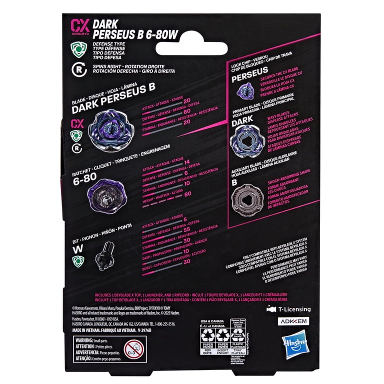 Beyblade X Dark Perseus B 6-80W CX Starter pack Set with