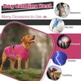thumbnail image 4 of ROZKITCH Dog Anxiety Vest Comfort Soft Dog Anxiety Calming Vest Coat for Small Medium Large Dogs Adjustable Dog Anxiety Relief Shirt Wrap for Thunderstorms Fireworks Vet Visits Separation(Rosere), 4 of 6