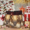 thumbnail image 6 of Rocae Golden Horned White Dragon Print Christmas Drawstring Linen Gift Bag with Drawstrings Treat Bag Goody Present Bags for Christmas Party Favor, 6 of 8