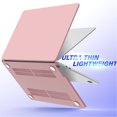 thumbnail image 2 of IBENZER Compatible with 2025 2024 2023 2022 MacBook Air 13 inch Case M4 A3240 M3 A3113 M2 A2681, Hard Shell Case & Keyboard Cover & Type-C Adapter for Mac Air 13.6", Rose Quartz, KK-RQ+1TC, 2 of 7