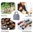 thumbnail image 4 of Insulated Lunch Bag, Bento Cooler Bag, Lunch Tote Bag For Lunch Box, For Women Adult Picnic Working Hiking, Thermal Insulated, Safe Durable, Reusable Multifunctional, With Pockets, 4 of 6