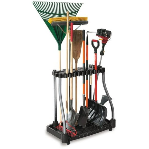 Rubbermaid Deluxe Tool Tower, Garage Storage, Holds 40 Tools, Black (FG5E2800MICHR)