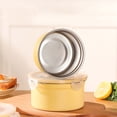 thumbnail image 6 of 1 Pcs Stainless Steel Snack Containers,Small Food Containers With Airtight Lids,Metal Round Storage Containers,Leakproof Lunch Box Condiment Containers,Portable Airtight Bento Lunch Box,(A,600ml), 6 of 7